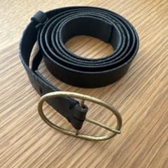 ミナペルホネン レザーベルト ブラック - メルカリ