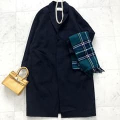 ルグラジック ウールリバーチェスターコート ネイビー 36 タスマニア