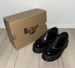 22cm 美品 Dr.Martens AURIAN Ⅱ QUAD ローファー 黒 - メルカリ