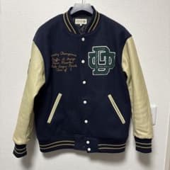 美品 1回着用 DUFFER ダファー スタジャン バーシティ L ネイビー
