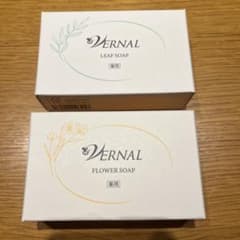 Vernal 低刺激石鹸リーフ & フラワーソープ 各90g 敏感肌 エイジング