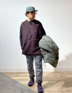 Wool Fleece Vest M Purple スノーピーク ウール ベスト - メルカリ