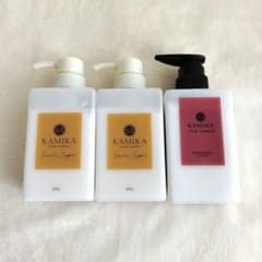 カミカ】オールインワンクリームシャンプー バニラ2本 ローズ1本 140