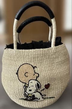 最終値下げ ヴィオラドーロ スヌーピー 天然素材 アバカ ラウンドかご