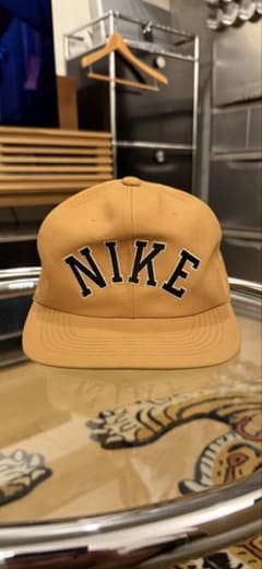 激レアNIKE 80s90s銀タグ アーチ ヴィンテージキャップ マスタード