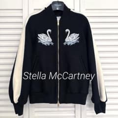 ステラマッカートニー スワン刺繍 スカジャン ブラック/アイボリー