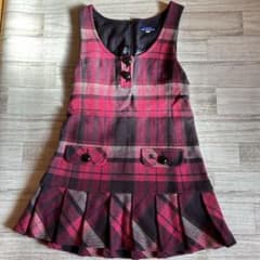 Burberry】バーバリー ノースリーブミニワンピース ピンク系チェック38