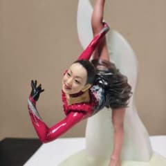 絶版品プレミアムバンダイ限定☆超リアル浅田真央フィギュア全高34cm