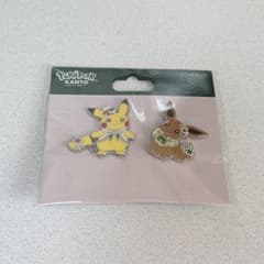 限定品】ピカチュウ・イーブイ／ポケパーク カントー ピンズセット