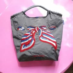 ボールアンドチェーン スカーフ柄刺繍 エコバッグ M ラシット 2点