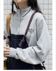 A.P.C. グレー ジップアップスウェット U - メルカリ