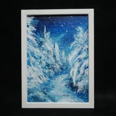 油絵 油彩 油彩画 絵 絵画 【冬景色】 - メルカリ