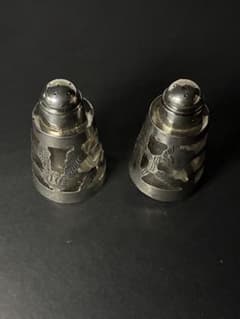 スターリングシルバー925調味料入れ 2点セットメキシカンシルバー約67g