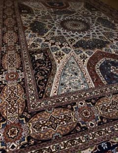 ペルシャ絨毯 タブリーズ ゴンバディ文様 207×150㎝ - メルカリ