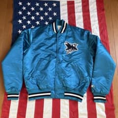 00s STARTER NHL SHARKS ナイロンスタジャン M アメリカ製 - メルカリ