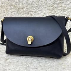 極美品】ヘルツ ライトミニショルダー ブラック 黒 クロスボディ 斜め