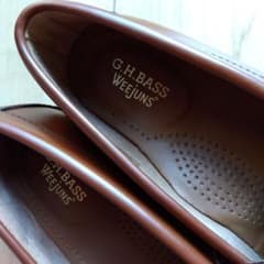 G.H. BASS WEejuns ブラウン ローファー 靴裏汚れあり ガム汚れ - メルカリ