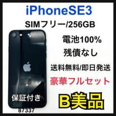 B ガラコ片 領収書 iPhone SE3 256 GB SIMフリー ブラック - メルカリ