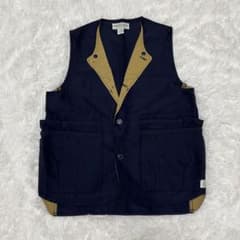 SASSAFRAS】美品 ササフラス メンズ ベスト 重ね着 着回し 上質 M