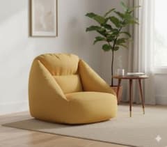 無印良品 空気でできたソファ 1人掛けソファ イエロー - メルカリ