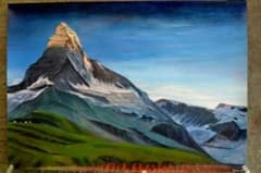アクリル画 スイス マッターホルン 60cm x 84cm（A1） - メルカリ