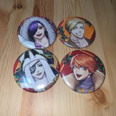 ジャンケットバンク クリスマス 缶バッジ 4点セット 真経津 獅子神