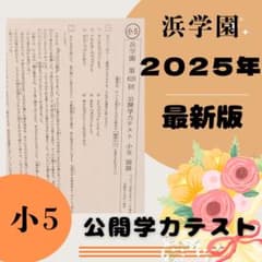 最新版 2025年 小5 浜学園 公開学力テスト 公開テスト 4科目 - メルカリ