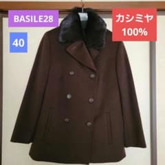 値下げ！超美品！バジーレ28 BASILE28 カシミヤコート 茶 40 - メルカリ
