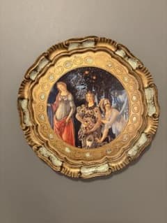 プリマヴェーラ（春）」イタリア木彫りハンドメイドトレイ - メルカリ