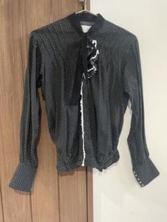 tao COMME des GARÇONS水玉模様 フリル付きブラウス - メルカリ