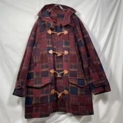 90s missoni】ダッフルコート チェック - メルカリ