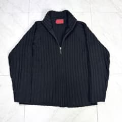 Jean Paul Gaultier ドライバーズニット フルジップ 46 黒 - メルカリ