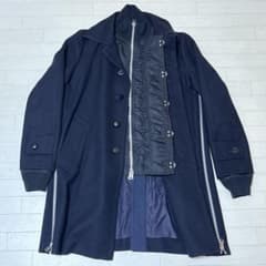 み*ん様 sacai メルトンドッキングコート 18AW - メルカリ