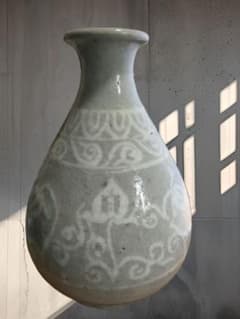 高麗青磁 徳利 花入 時代物 白象嵌 朝鮮美術 - メルカリ