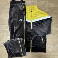 値下げ！00s Nike ベロア フレアパンツ セットアップ - メルカリ