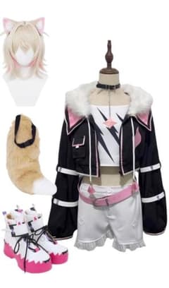 モココ フルセット ウィッグ 衣装 靴 耳 シッポ ホロライブ - メルカリ