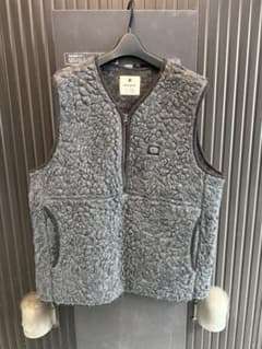 極美品】スノーピーク ウールフリースベスト グレー Lサイズ 日本製
