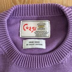 Corgi ハンドメイド 紫コットンニットセーター - メルカリ