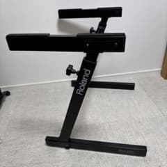 Roland キーボードスタンド 折りたたみ式 ブラック - メルカリ