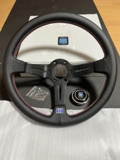 14インチ ナルディクラシック アルミ製ディープディッシュ レッド