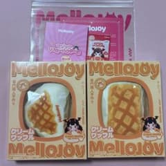 Mellojoy スクイーズ クリームワッフル 四角 三角セット メロジョイ