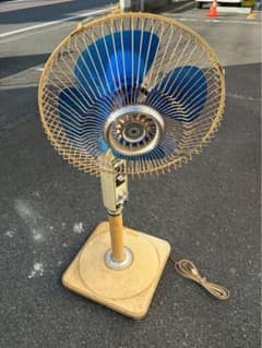昭和レトロ TOSHIBA 東芝 扇風機 S-35F21 青羽根 ヴィンテージ - メルカリ