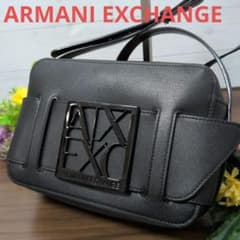ARMANI EXCHANGE スクエアロゴバックルショルダーバック 極美品 - メルカリ
