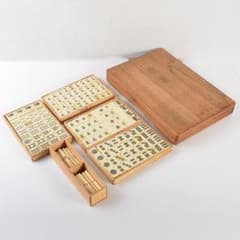 eyeknow74 様専用 竹嵌 練物牌 背竹牌 麻雀牌 木箱付 V 6552 - メルカリ