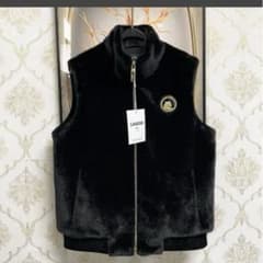 定価8万◇UABONI ミンク80%、カシミア20% 毛皮ベスト L/48サイズ