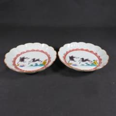 中皿 2枚 鹿 A 角福 九谷 色絵付 - メルカリ