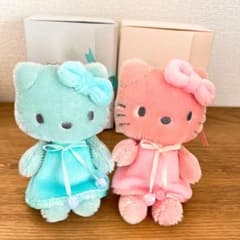 Sanrio ハローキティ vivitix モヘアドール ピンク ブルー - メルカリ