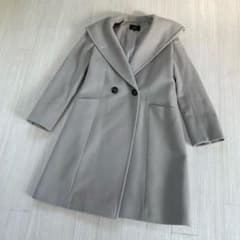 23区 ニジュウサンク ウールアンゴラビーバー フーデッドコート羊毛