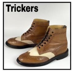 トリッカーズ 2508 カントリーブーツ ウイングチップ 革靴 ブラウン