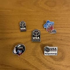 バラ売り可！】万博のピンバッジ アメリカパビリオン！5個セット